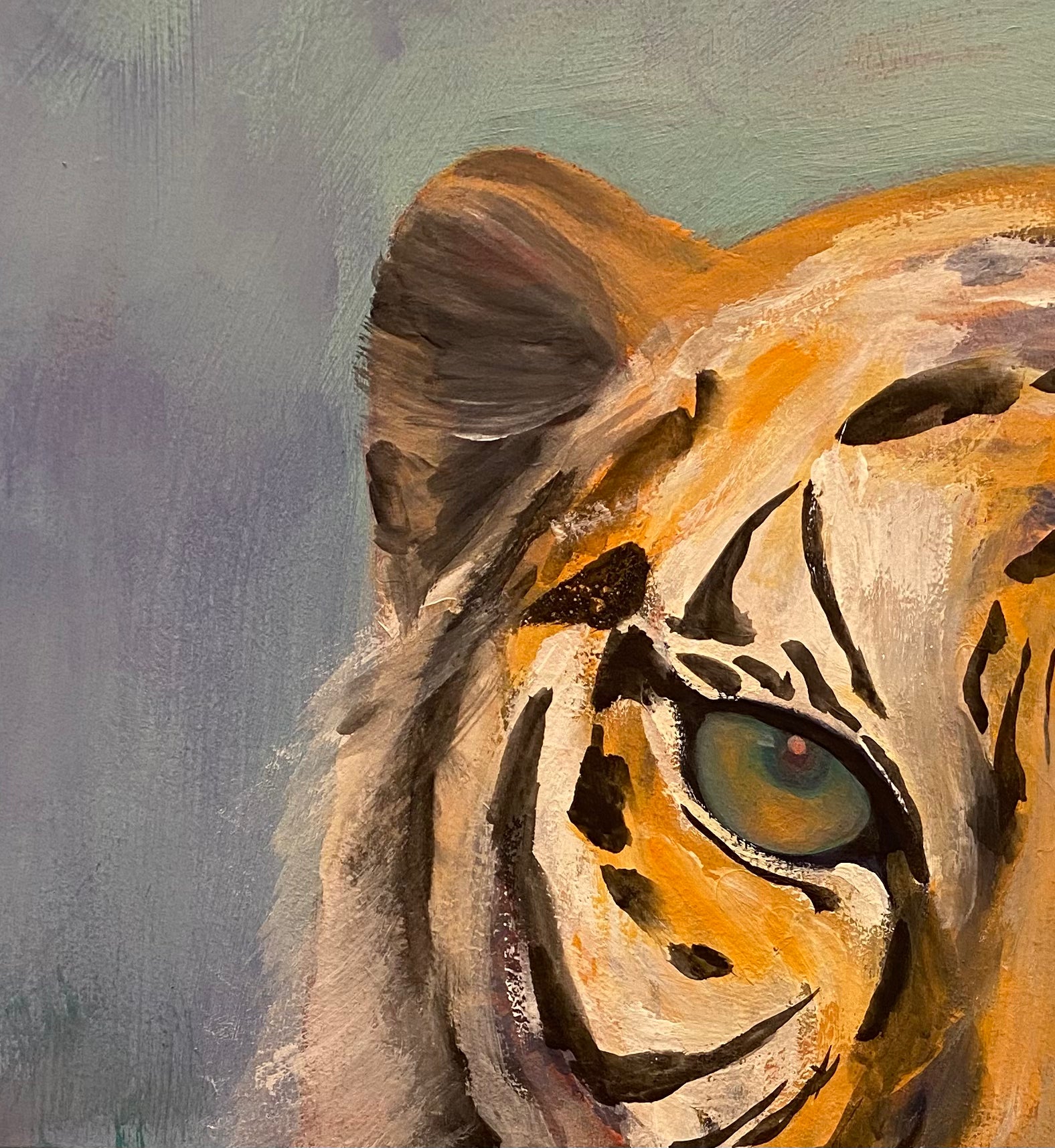 The eye of the tiger from the painting auspicious