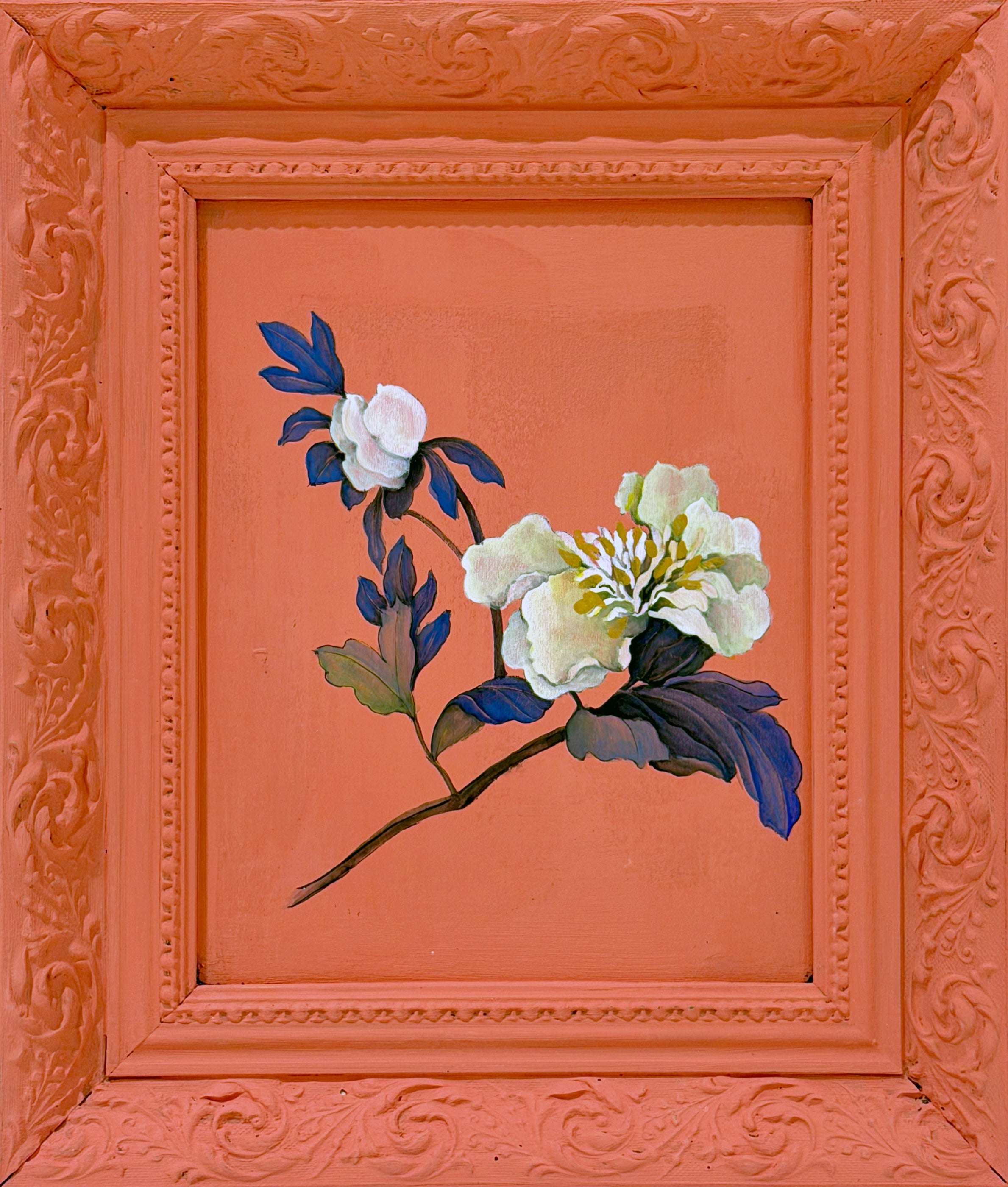 A contemporary floral portrait of a white peony, celebrating the harmony of colour, composition and the quiet beauty of a single bloom.