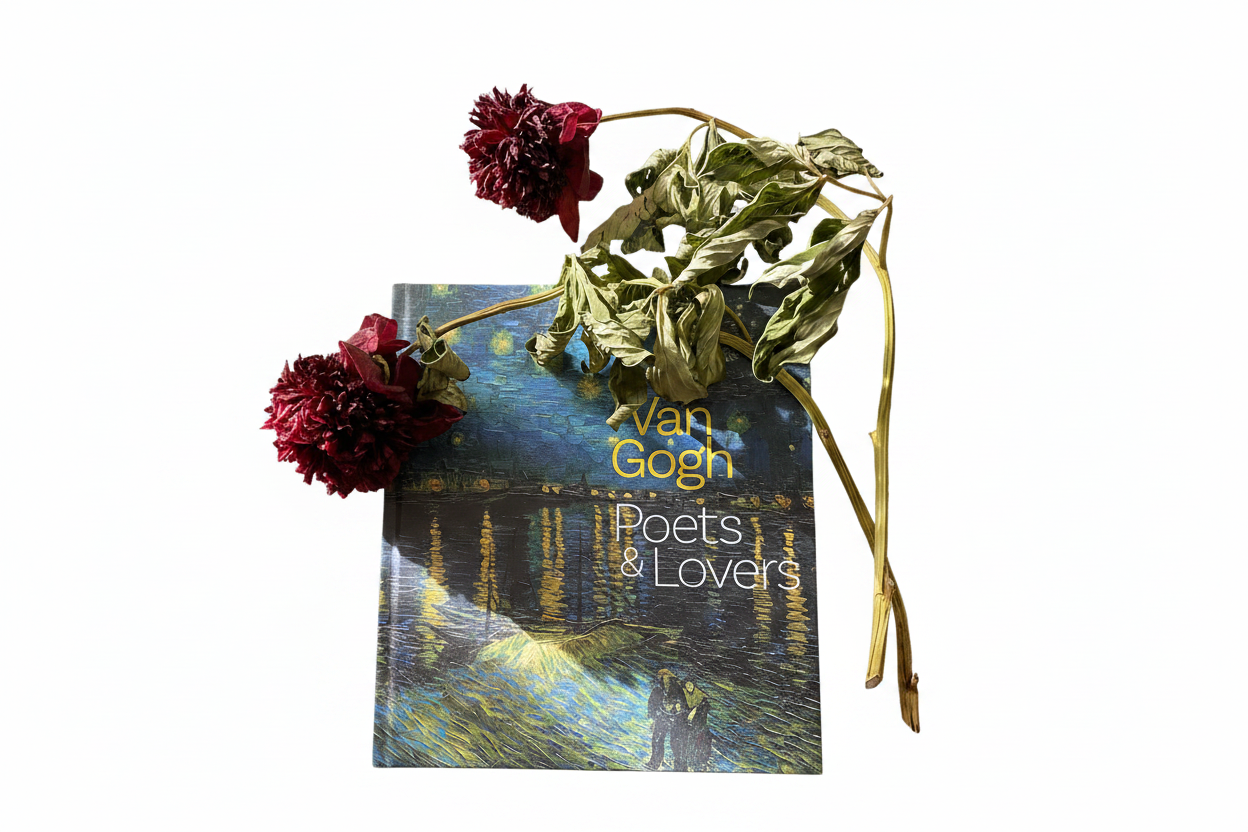 Van Gogh book with background removed